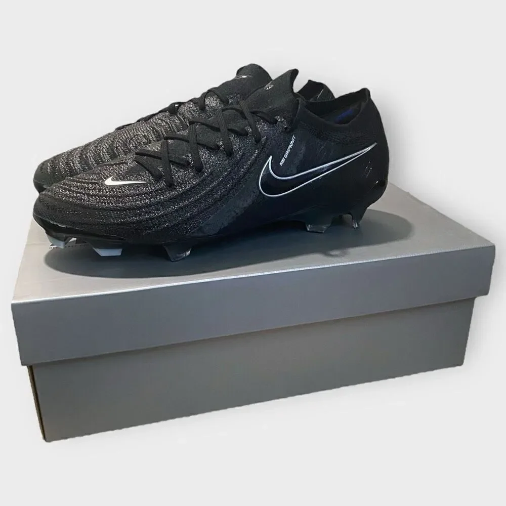 Nike Phantom GX II 2 Elite FG Black Cleats FJ2559-001 Mens size 7.5 / Womens 9